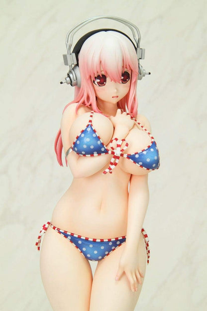 Nitro Super Sonic statuette PVC 1/6 Super Sonico Paisura Bikini Ver. Re-Run 28 cm