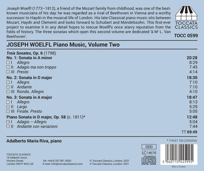 Joseph Woelfl: Piano Music, Vol.2