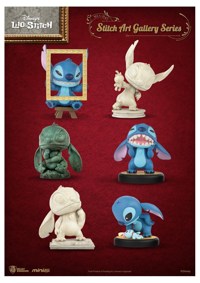 Beast Kingdom - Lilo & Stitch MEA-045 Stitch Art Gallery Series Mini Figure 6pc Set