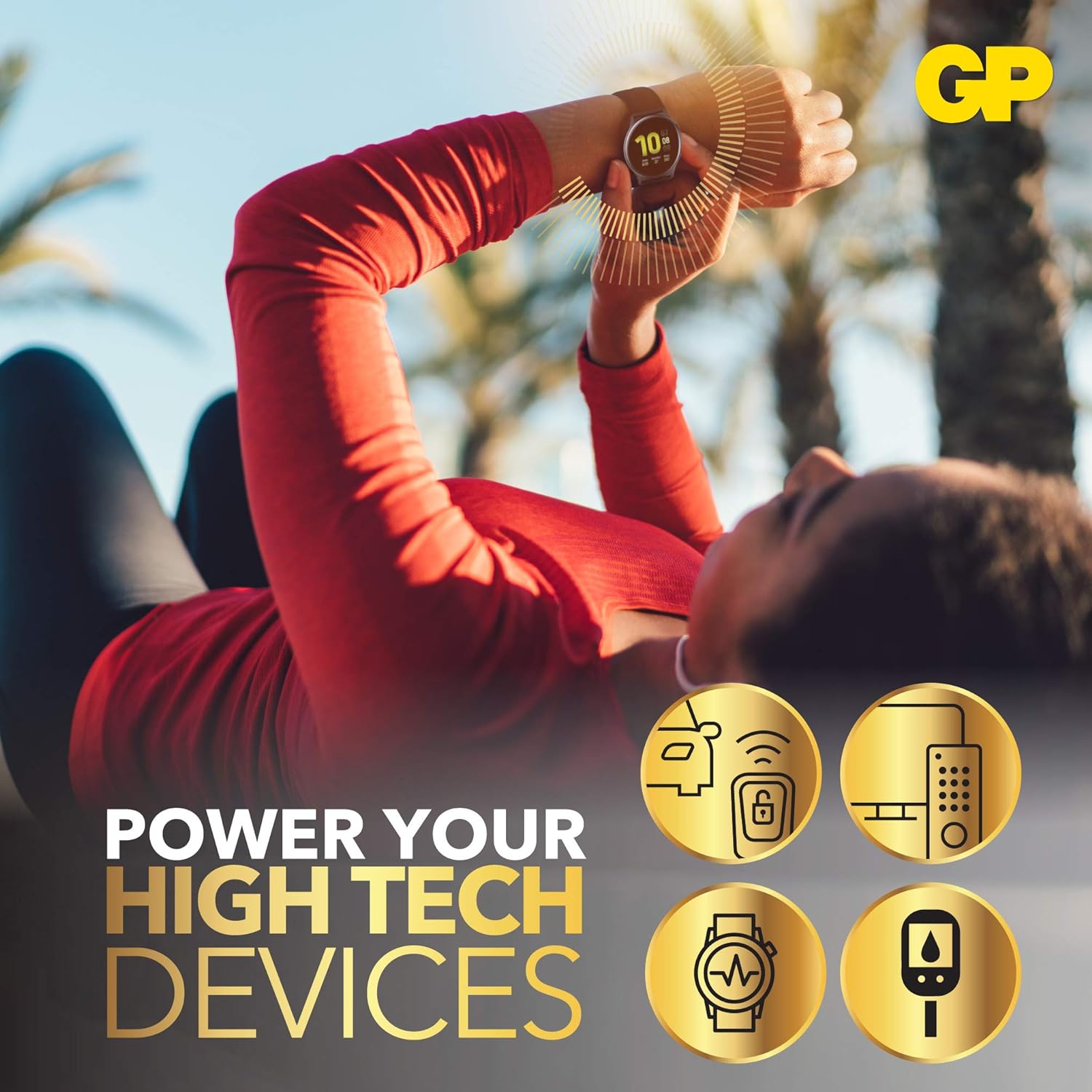 10 GP Knopfzellen CR2025 3,0 V