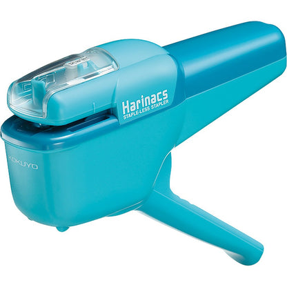 Kokuyo Harinacs SLN-MSH110LB Heftgerät, japanisches Heftgerät, Hellblau, bis zu 10 Papiere
