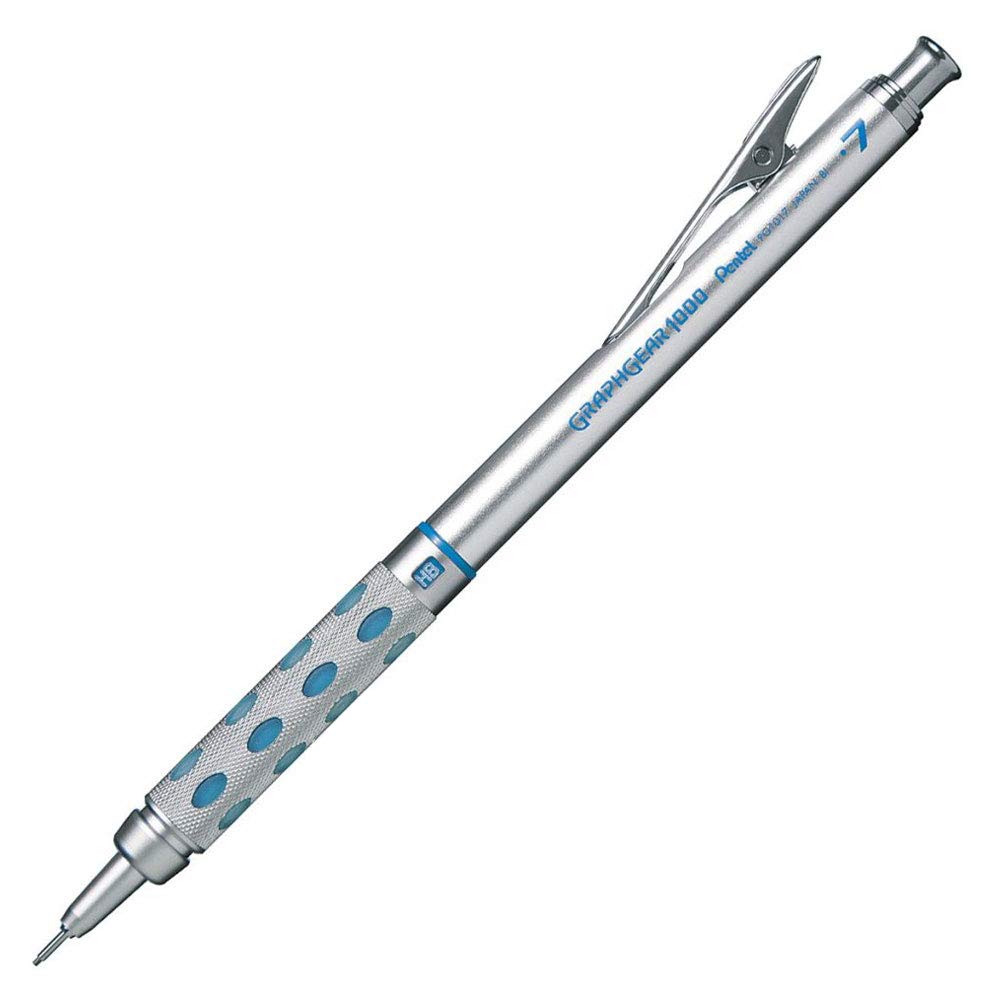 Pentel 0.7mm Lead Size Graphgear 1000 Automatic Proffesional Drafting Mechanical Pencil Rubber Grip Refillable Retractable PG1017-C (Pack Of 1