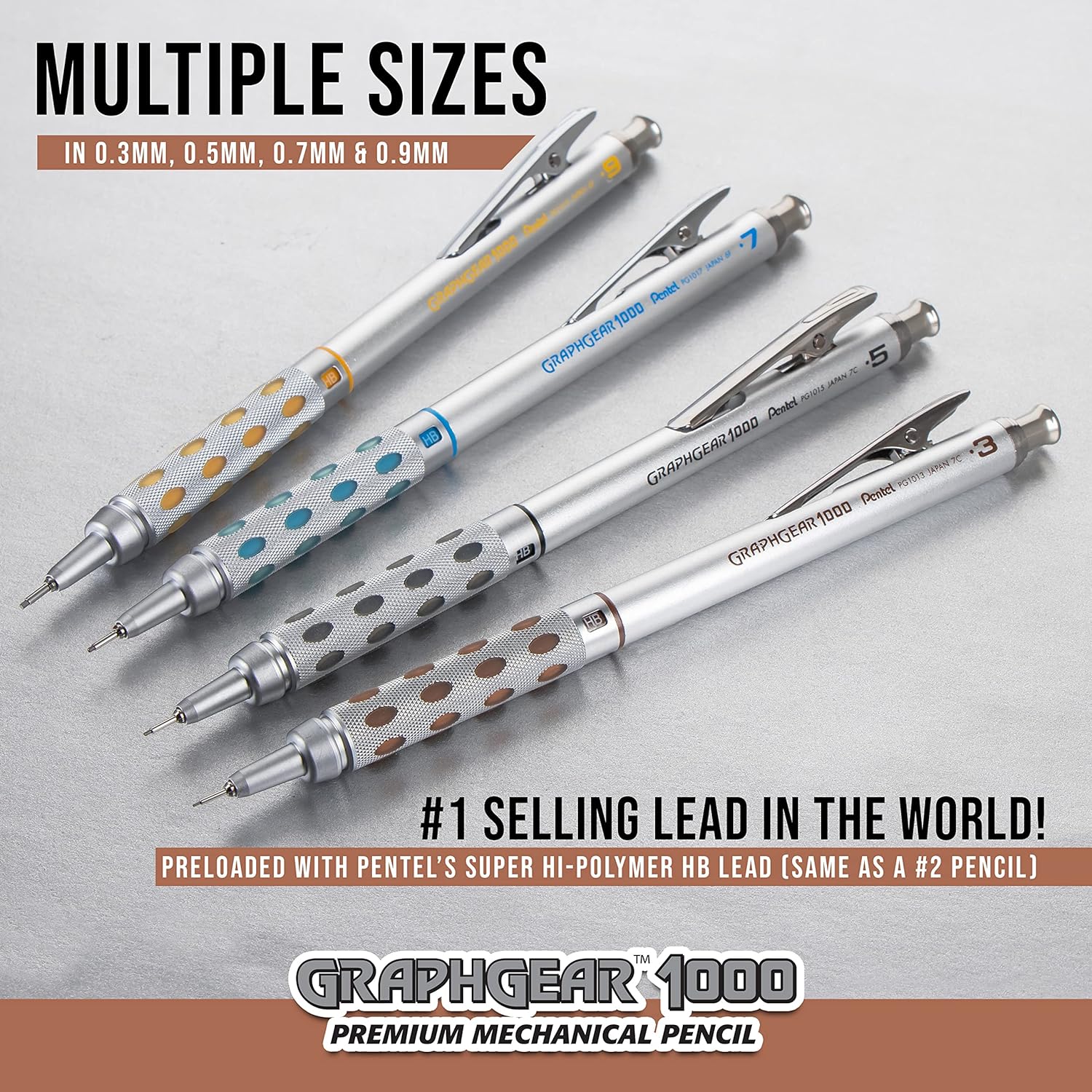 Pentel 0.9mm Graphgear 1000 Mechanical Pencil 0.9 millimeters