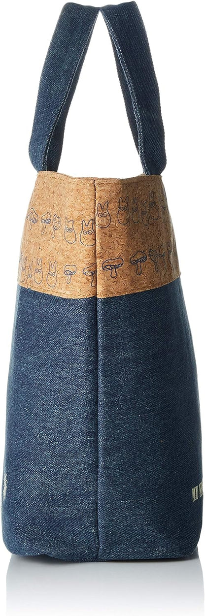 My Neighbor Totoro Cork ~ Denim Lunch Bag