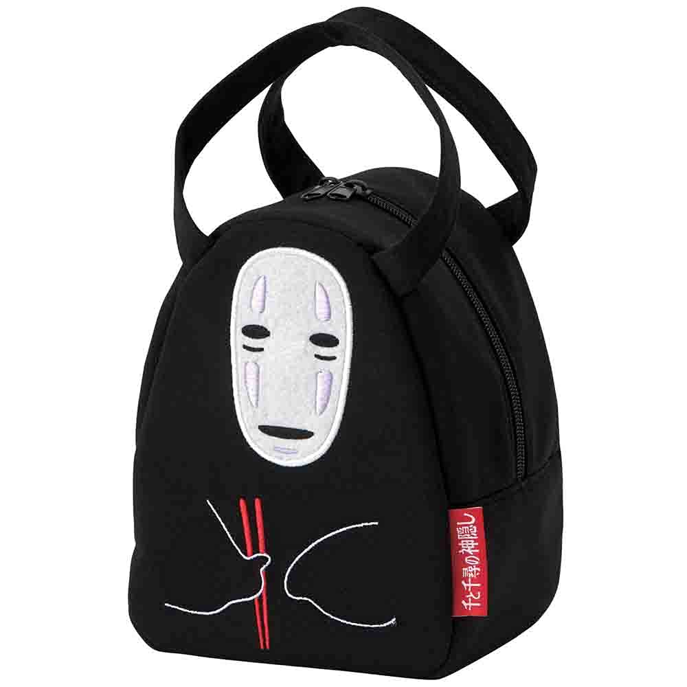 Spirited Away Mini Die Cut Black Lunch Bag with Zip Closure - No-face