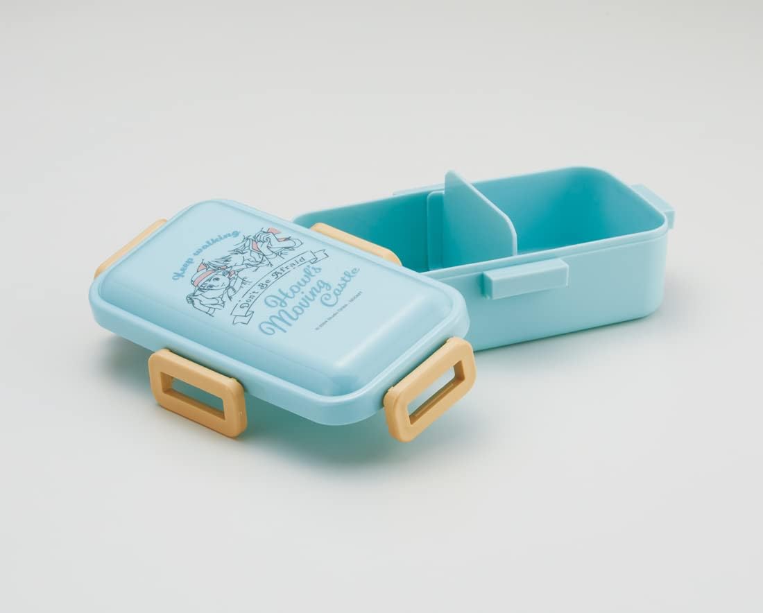 SKATER PFLB6AG-A Howl's Moving Castle Lunch Box, 18.9 FL oz (530 ML), Antibacterial, Fluffy, Domed Lid, Made in Japan