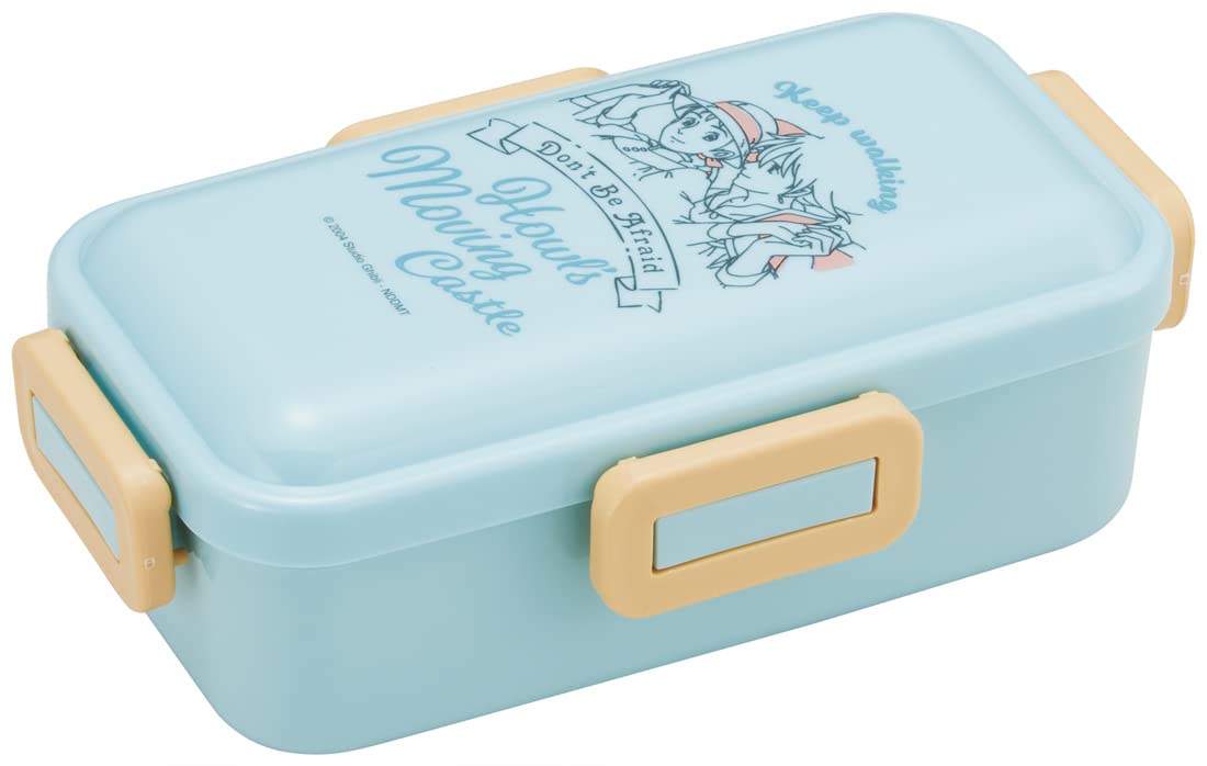 SKATER PFLB6AG-A Howl's Moving Castle Lunch Box, 18.9 FL oz (530 ML), Antibacterial, Fluffy, Domed Lid, Made in Japan