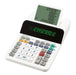 Sharp EL-1501 Display Desktop Calculator (Paper& Ink-Free, 12-Digit and 5-Line LCD Display, Battery Operated) White, 150 mm x 62 mm x 228 mm