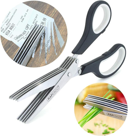Rapesco 1599 5 Bladed Herb Scissor/Paper Shredder