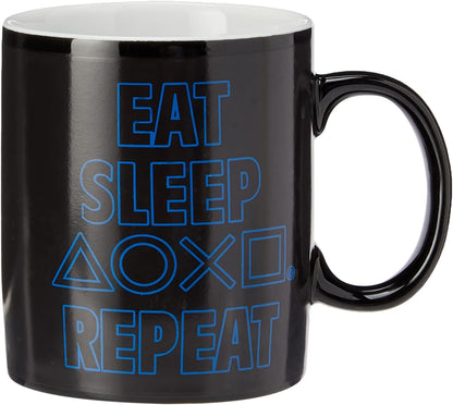 GB eye Playstation Sleep Repeat Heat Change Mug