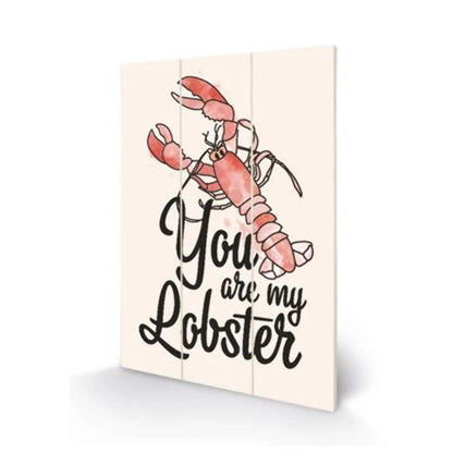 FRIENDS MW12767P Bild auf Holz, 20 x 29,5 cm (Tu ES Mon Homard), Mehrfarbig, 5 x 1, 2 cm