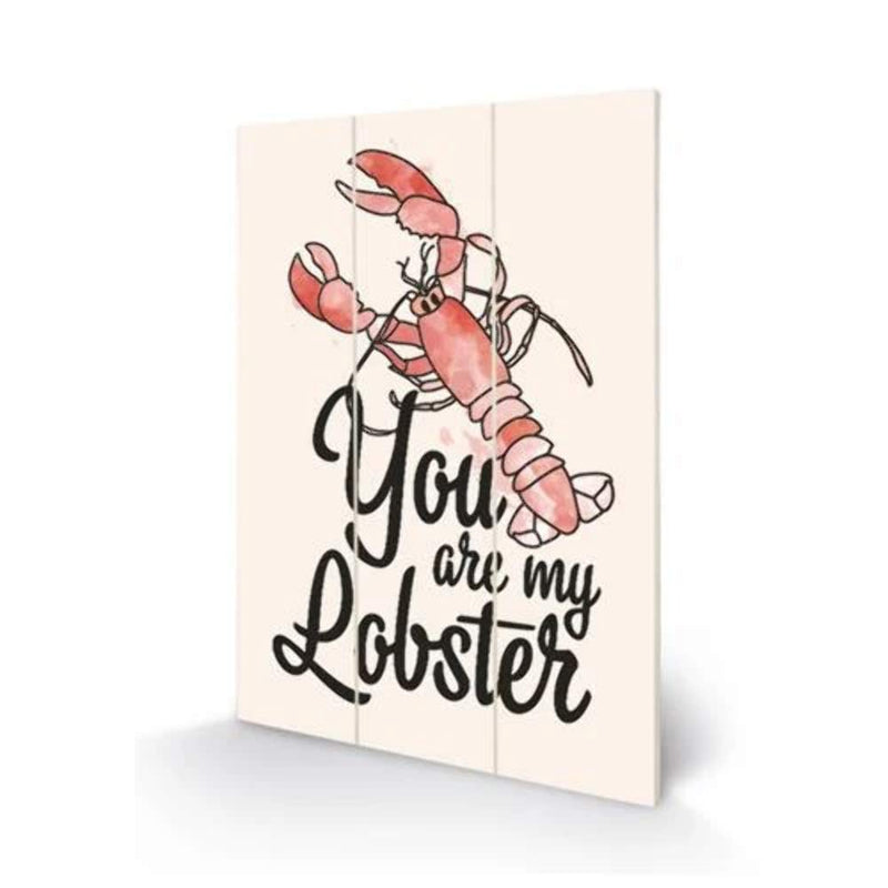 FRIENDS MW12767P Bild auf Holz, 20 x 29,5 cm (Tu ES Mon Homard), Mehrfarbig, 5 x 1, 2 cm