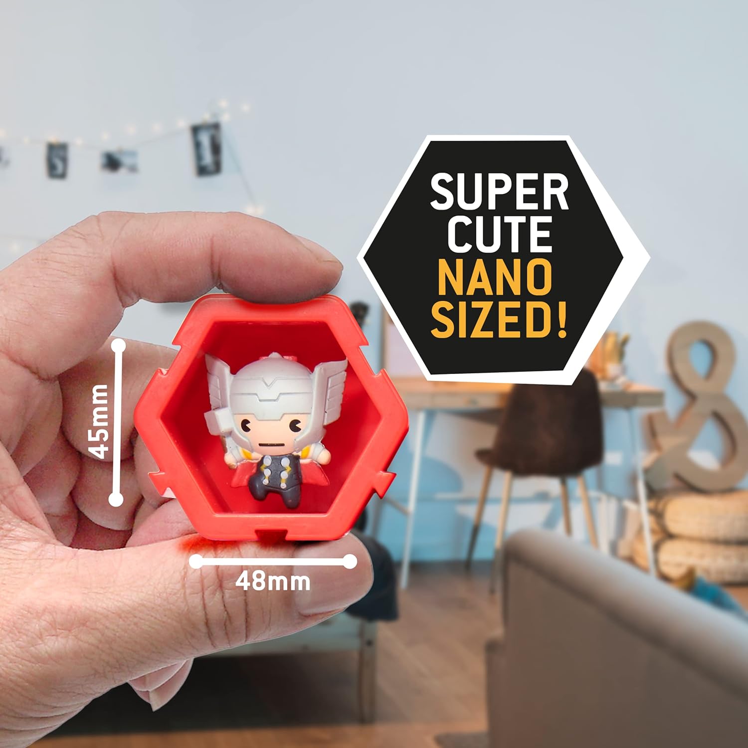 WOW! STUFF - Nano Pods Marvel Surprise Connectable Collectible, Avengers Superheroes and Villains Characters Attached within a Connectable Pod, for Kids and Adult toy Collectors