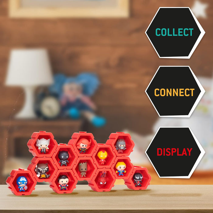 Nano PODS Marvel Surprise Connectable Collectible | Avengers Superheroes and Villains Characters Attached Within a Connectable Pod | for Kids and Adult Toy Collectors | Collect and Connect Wave 1