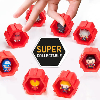 WOW! STUFF - Nano Pods Marvel Surprise Connectable Collectible, Avengers Superheroes and Villains Characters Attached within a Connectable Pod, for Kids and Adult toy Collectors