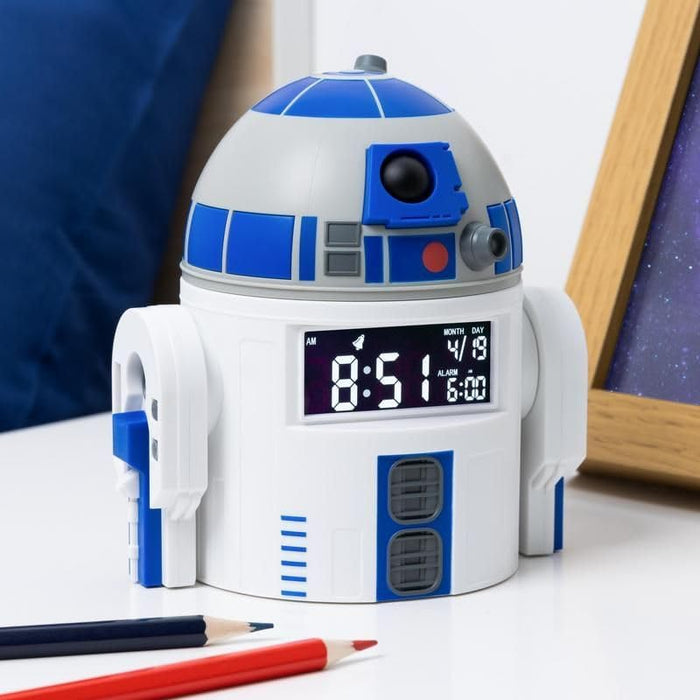 Paladone R2D2 Alarm Clock - Perfect Decor for Star Wars Fans - USB Cable Included - 13 cm (5") Tall