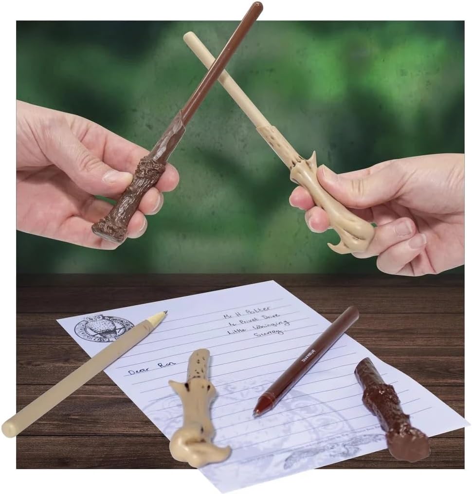 HARRY POTTER - Baguette d'Harry & de Voldemort - Set de 2 stylos