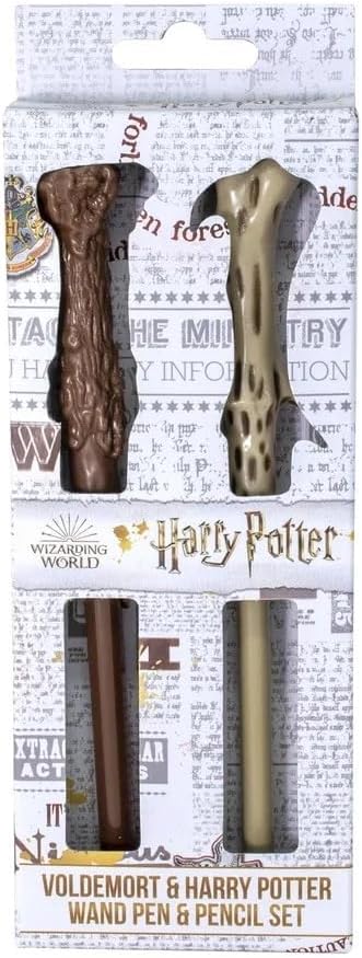 HARRY POTTER - Baguette d'Harry & de Voldemort - Set de 2 stylos