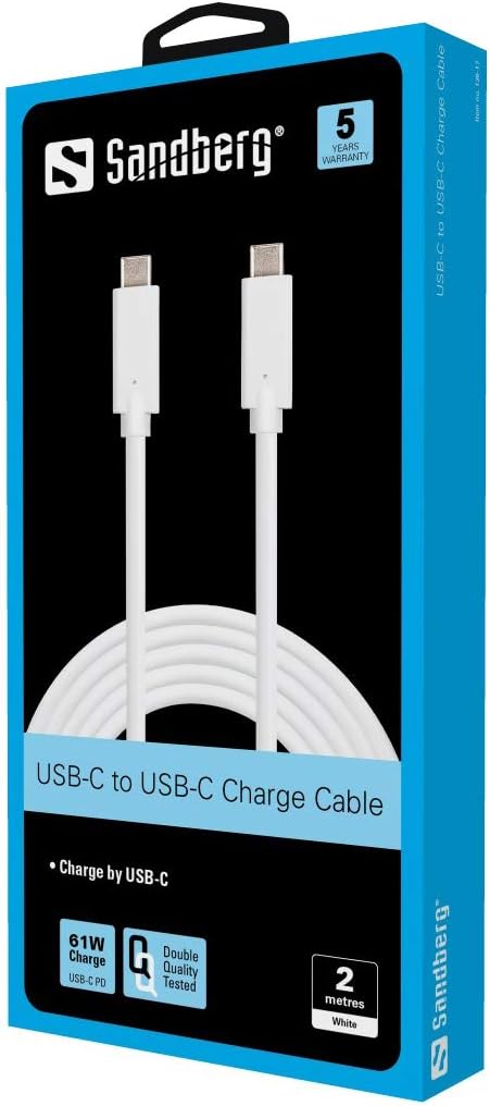 Sandberg USB C Ladekabel 2M, 60W