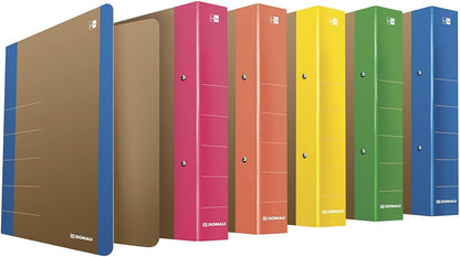 Ring Binder DONAU Life A4/2RD/50mm Pink/Document Archiving/Type-A4 / 2RD / 50mm / Material-Cardboard/Reinforcement Strip-No Slat Edge/Label-No Label/Colour-Pink/Format-A4 różowy