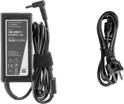 GC PRO Netzteil für HP 250 G2 G3 G4 G5 255 G2 G3 G4 G5, HP ProBook 450 G3 G4 650 G2 G3 Laptop Ladegerät inkl. Stromkabel (19.5V 2.31A 45W
