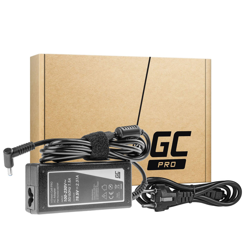 GC PRO Netzteil für HP 250 G2 G3 G4 G5 255 G2 G3 G4 G5, HP ProBook 450 G3 G4 650 G2 G3 Laptop Ladegerät inkl. Stromkabel (19.5V 2.31A 45W