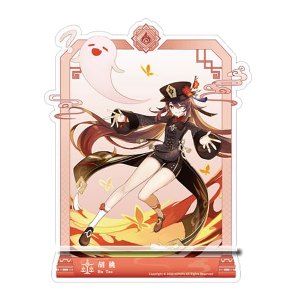 miHoYo - Genshin Impact - Hu Tao - Acrylic Figure/Phone Stand - 17 cm - Original & Licensed