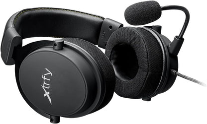 Xtrfy H2 Pro Gaming Headset, XG-H2, Optimised For Esports, 53MM Drivers, Extra Large Memory Foam Cushions, PU Leather, Extra Large Over-Ear Cups, Compatible With Multiple Platforms, Closed Headphones