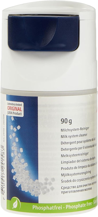 JURA original - Mini-Tabs zur Milchsystem-Reinigung für 30 Reinigungen - TÜV-zertifizierte Hygiene - 90 g Dosiersystem - 24158