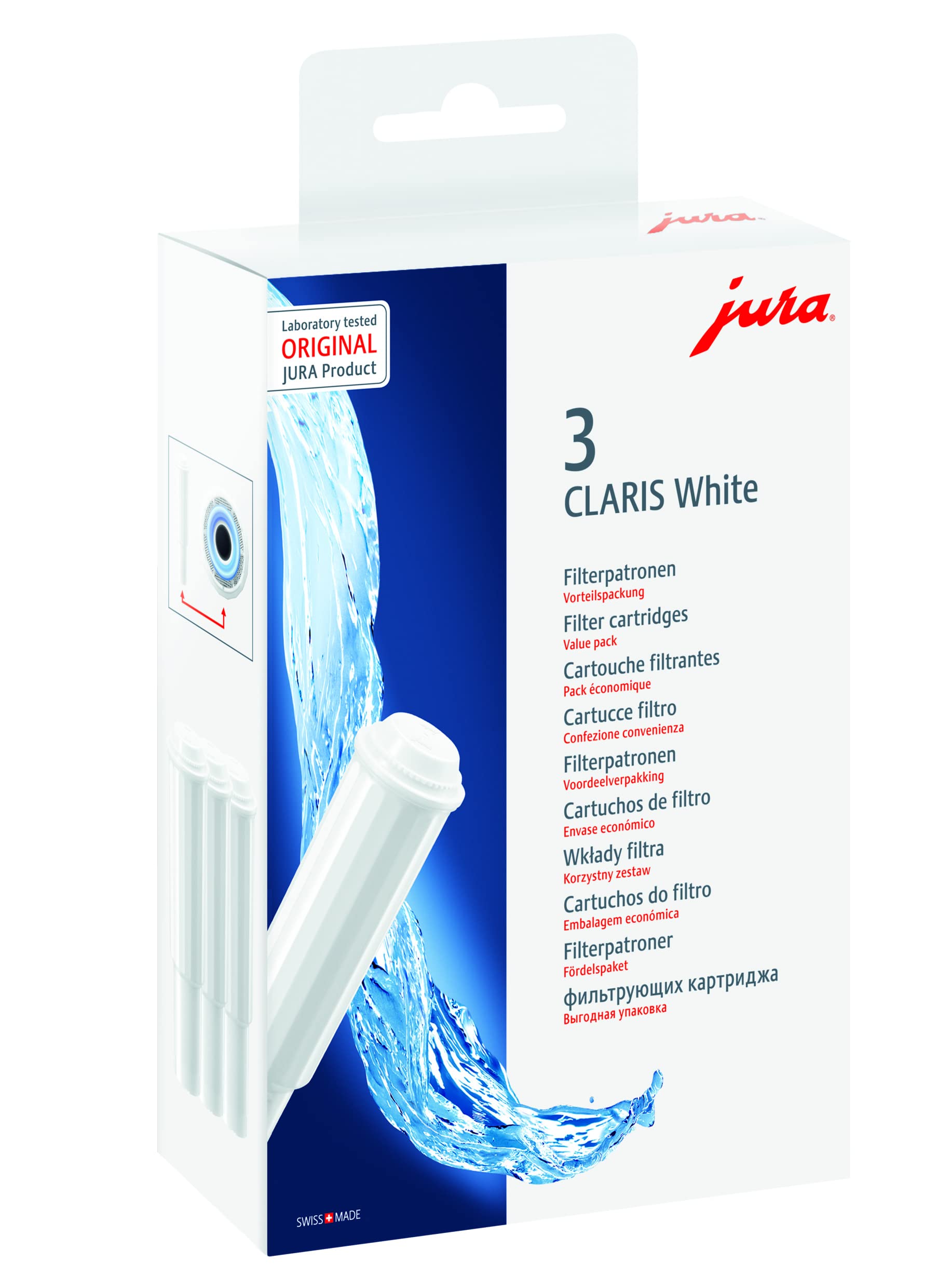 Jura 68739 Claris White-Filterpatrone, 3er-Pack