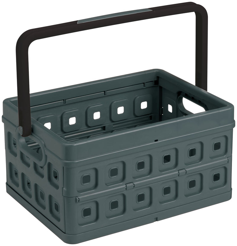 Sunware Square Folding Box with Handle, Anthracite/Black, One Size