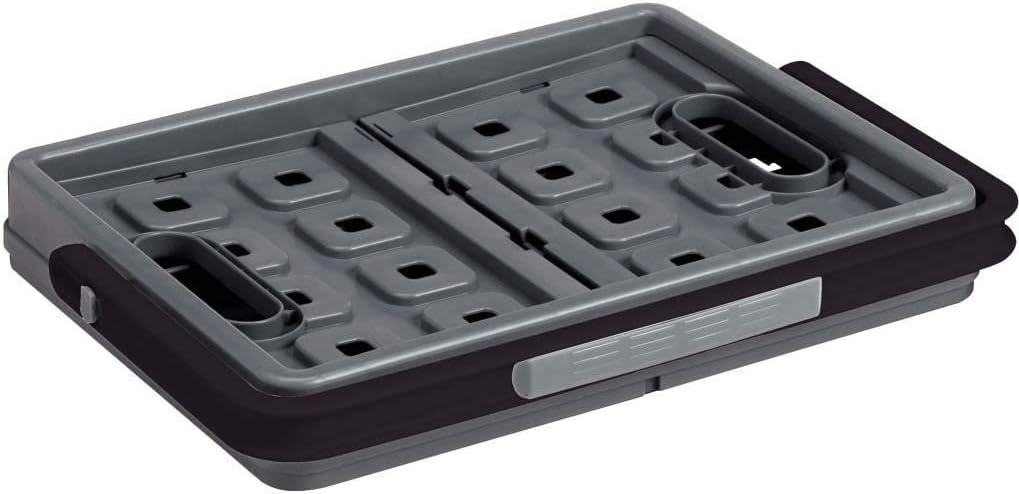 Sunware Square Folding Box with Handle, Anthracite/Black, One Size
