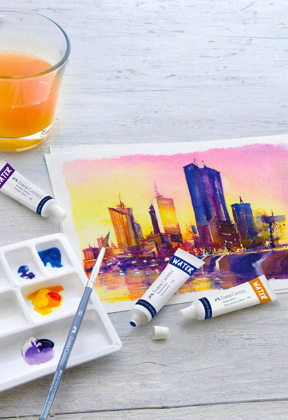 Faber-Castell Creative Studio 169612 Watercolour Paints 12 Tubes 9 ml Each Including Mixing Palette