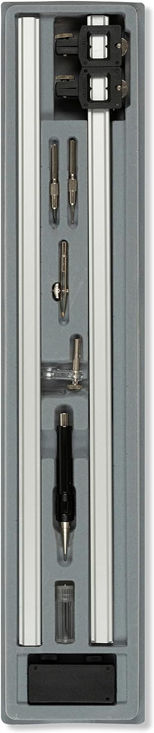 Aristo AH59000 Stangenzirkel (für Kreise mit Durchmesser bis zu 1280 mm, inkl. Zubehör