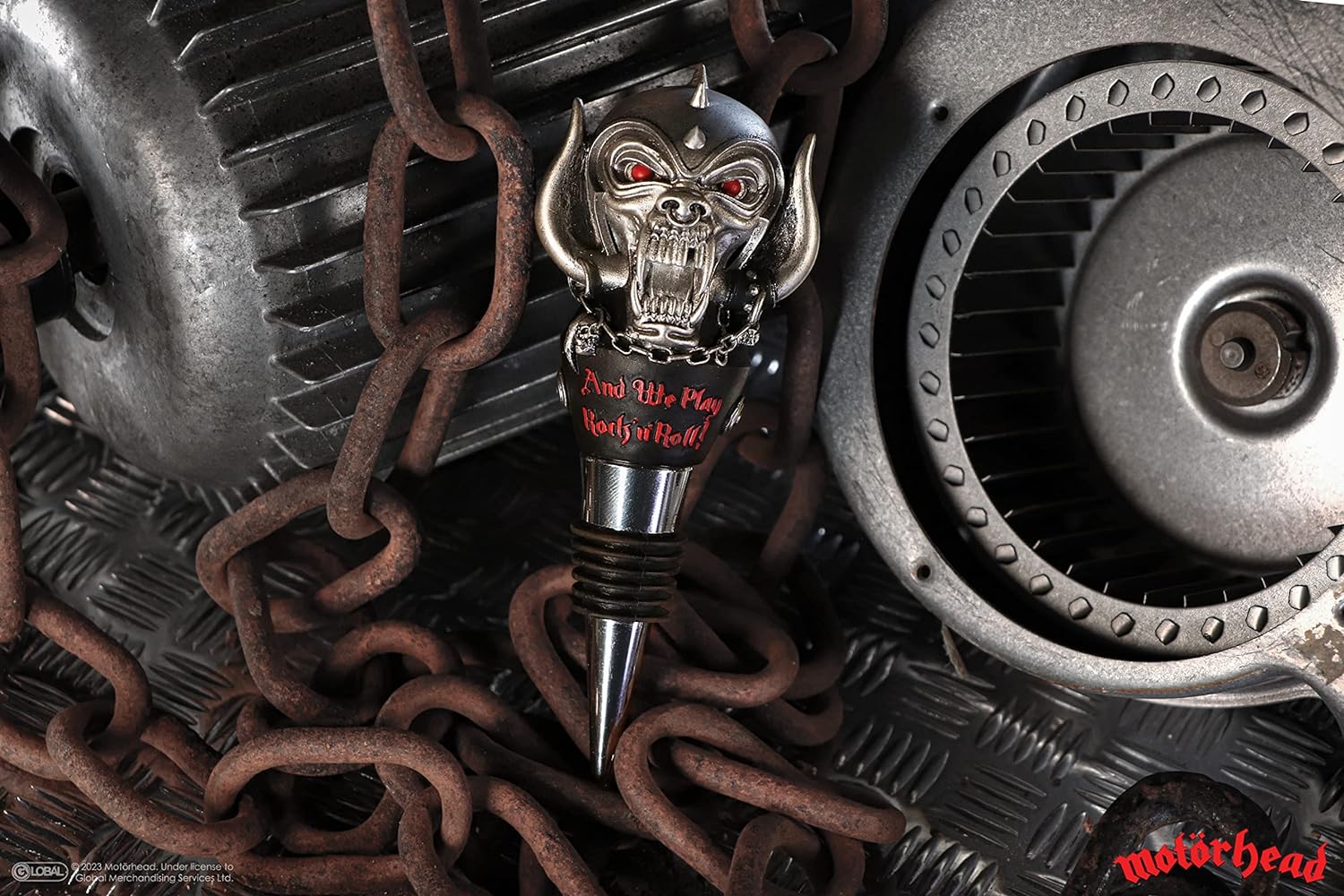 Nemesis Now Officially Licensed Motorhead Warpig Bottle Stopper, Silver, 13.5cm