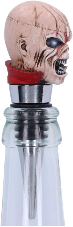 Nemesis Now Officially Licensed Iron Maiden The Trooper Bottle Stopper, Silver, 10cm