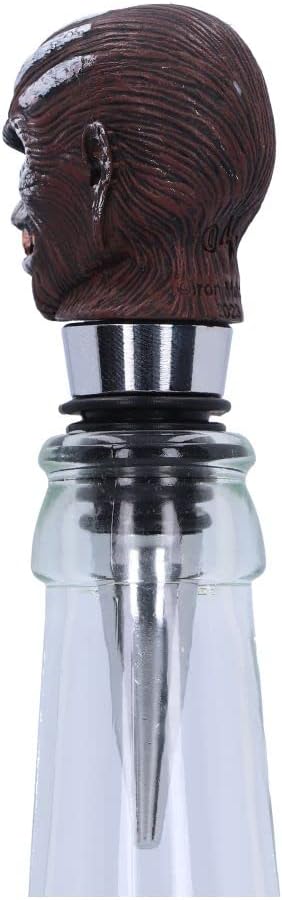 Nemesis Now Officially Licensed Iron Maiden Book of Souls Bottle Stopper, Silver, 10cm