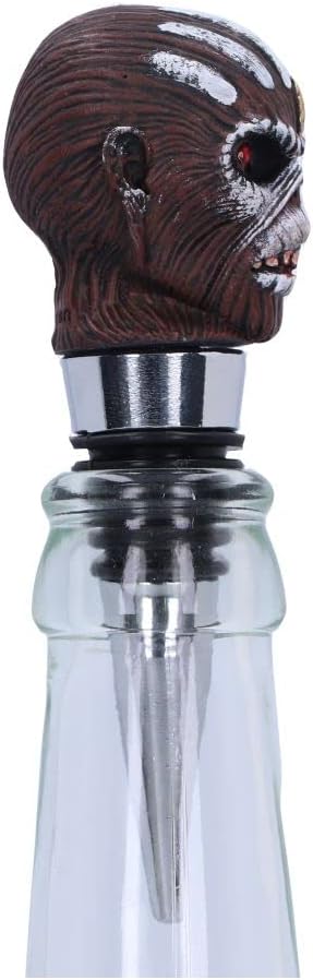 Nemesis Now Officially Licensed Iron Maiden Book of Souls Bottle Stopper, Silver, 10cm