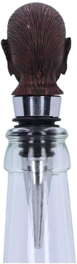 Nemesis Now Officially Licensed Iron Maiden Book of Souls Bottle Stopper, Silver, 10cm