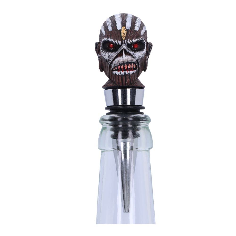 Nemesis Now Officially Licensed Iron Maiden Book of Souls Bottle Stopper, Silver, 10cm