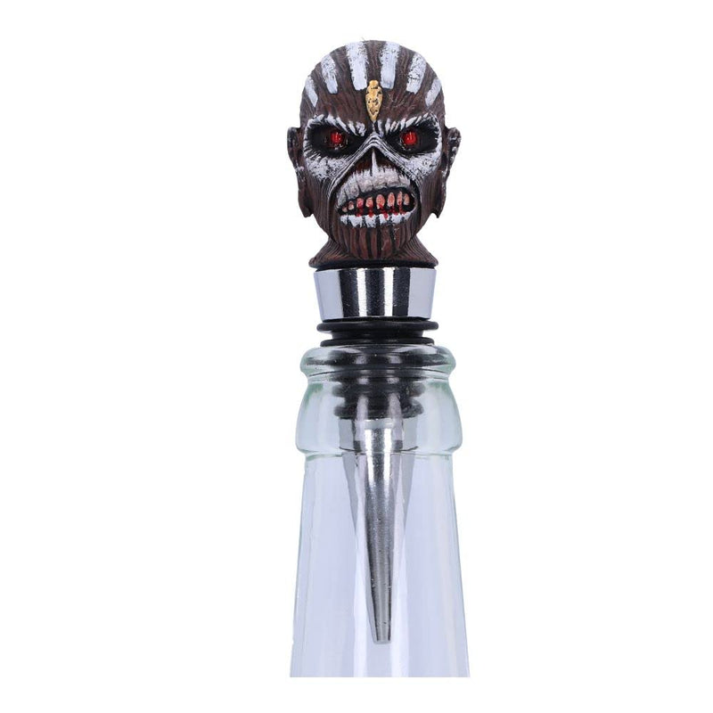 Nemesis Now Officially Licensed Iron Maiden Book of Souls Bottle Stopper, Silver, 10cm