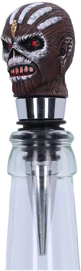 Nemesis Now Officially Licensed Iron Maiden Book of Souls Bottle Stopper, Silver, 10cm