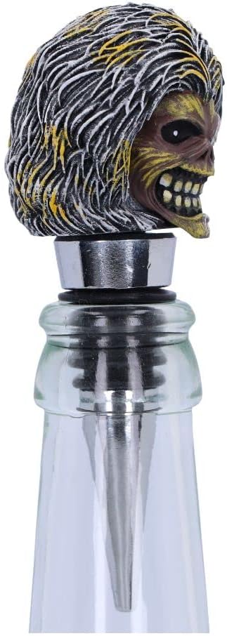 Nemesis Now Officially Licensed Iron Maiden Killers Bottle Stopper, Silver, 10cm