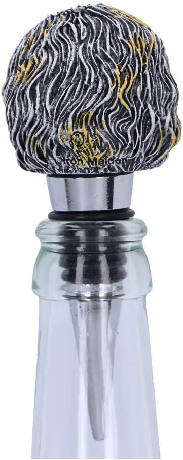 Nemesis Now Officially Licensed Iron Maiden Killers Bottle Stopper, Silver, 10cm