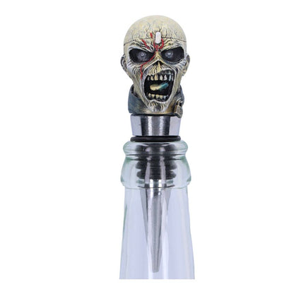 Nemesis Now Officially Licensed Iron Maiden Piece of Mind Bottle Stopper, Silver, 10cm