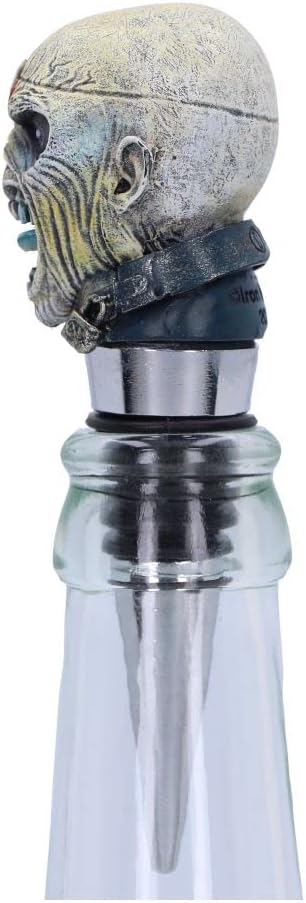 Nemesis Now Officially Licensed Iron Maiden Piece of Mind Bottle Stopper, Silver, 10cm