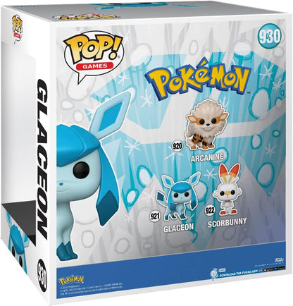 Funko POP! Jumbo: Pokemon - Glaceon - Collectable Vinyl Figure - Gift Idea - Official Merchandise - Toys for Kids & Adults - Video Games Fans - Model Figure for Collectors and Display POP ''10 Multico