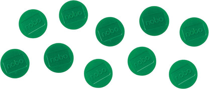 Nobo Magnetic Whiteboard Magnets, 38 mm, Pack of 10, 1915317, Coloured