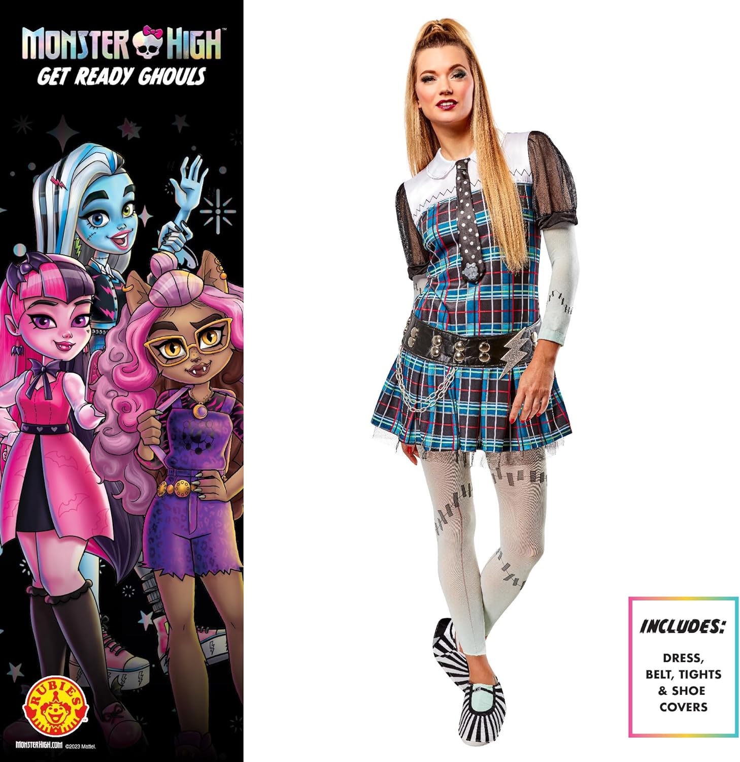 Rubie's Official Monster High Frankie Stein Adult Costume, Adult Fancy Dress