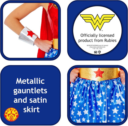 Rubie's 1000701L Wonderwoman Erwachsenenkostüm für Damen, mehrfarbig, Größe 44-46